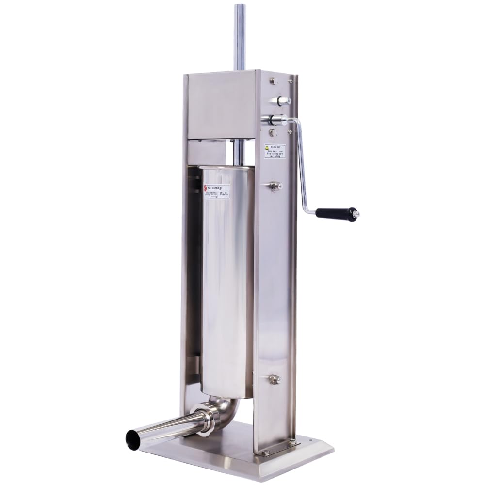 Stainless Steel Vertical Sausage Stuffer with 4 Stuffing Tubes J818