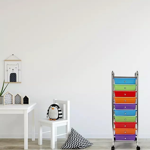 10 Drawer Rolling Storage Cart I626617