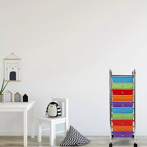 10 Drawer Rolling Storage Cart I626617