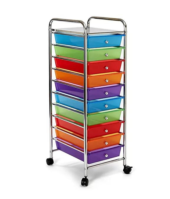 10 Drawer Rolling Storage Cart I626617