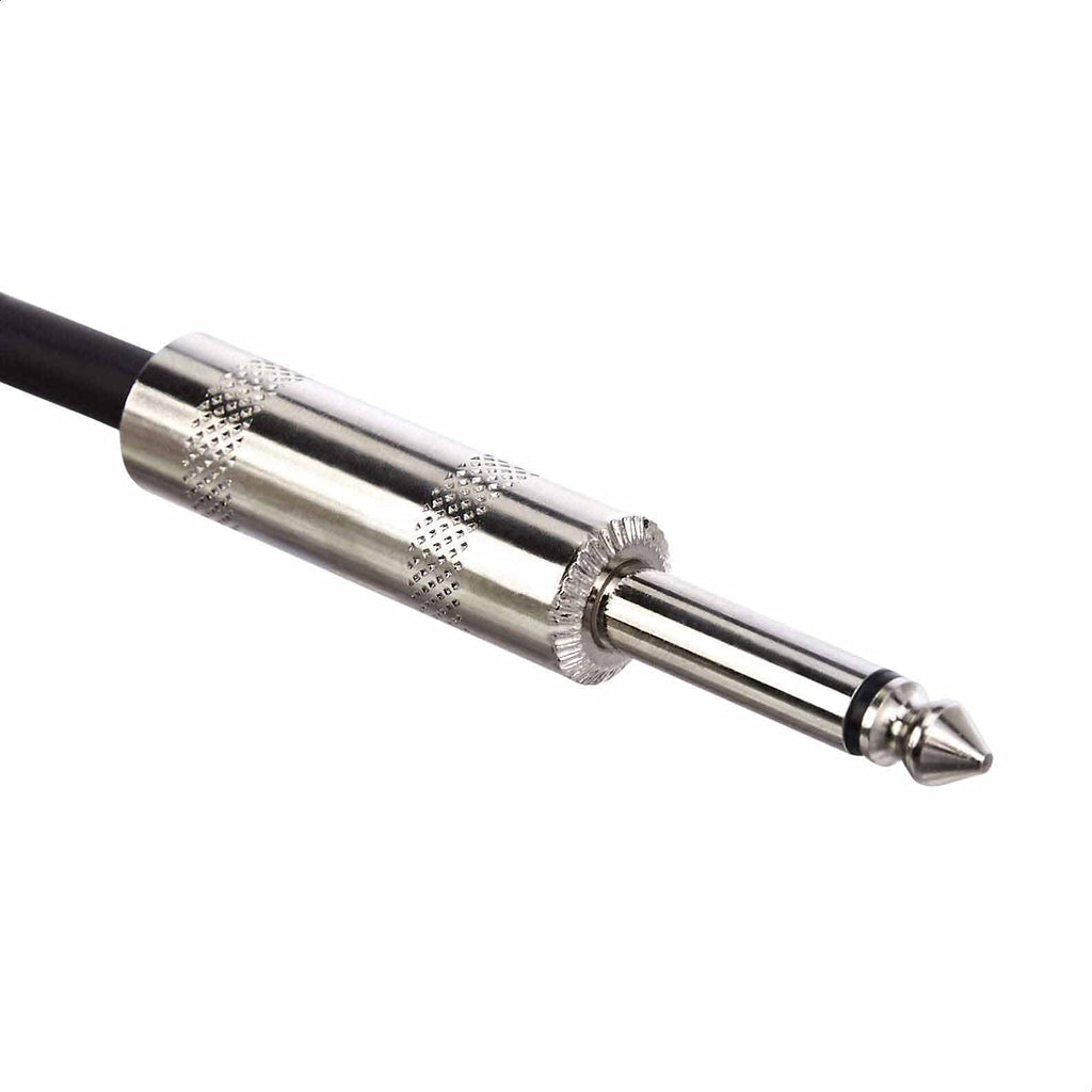 1/4 Inch Straight Instrument Cable, 10 Foot, Black V202