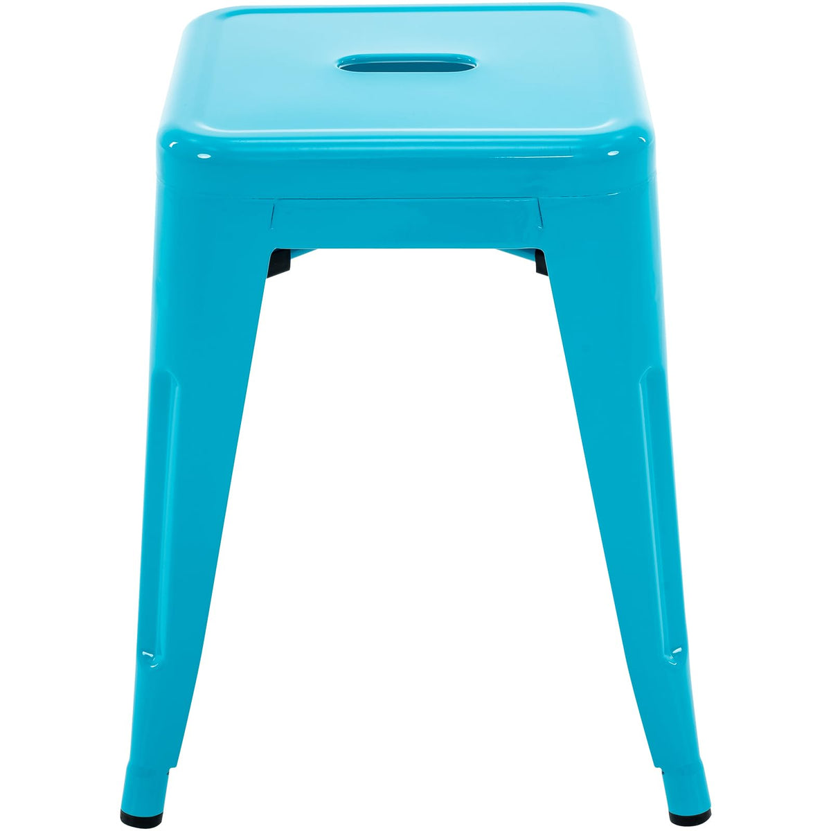 Teal Blue 18 Inch Metal Stools Set of 4 E939