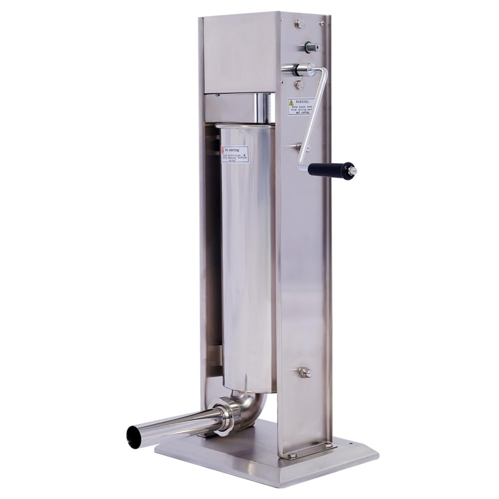 Stainless Steel Vertical Sausage Stuffer with 4 Stuffing Tubes J818