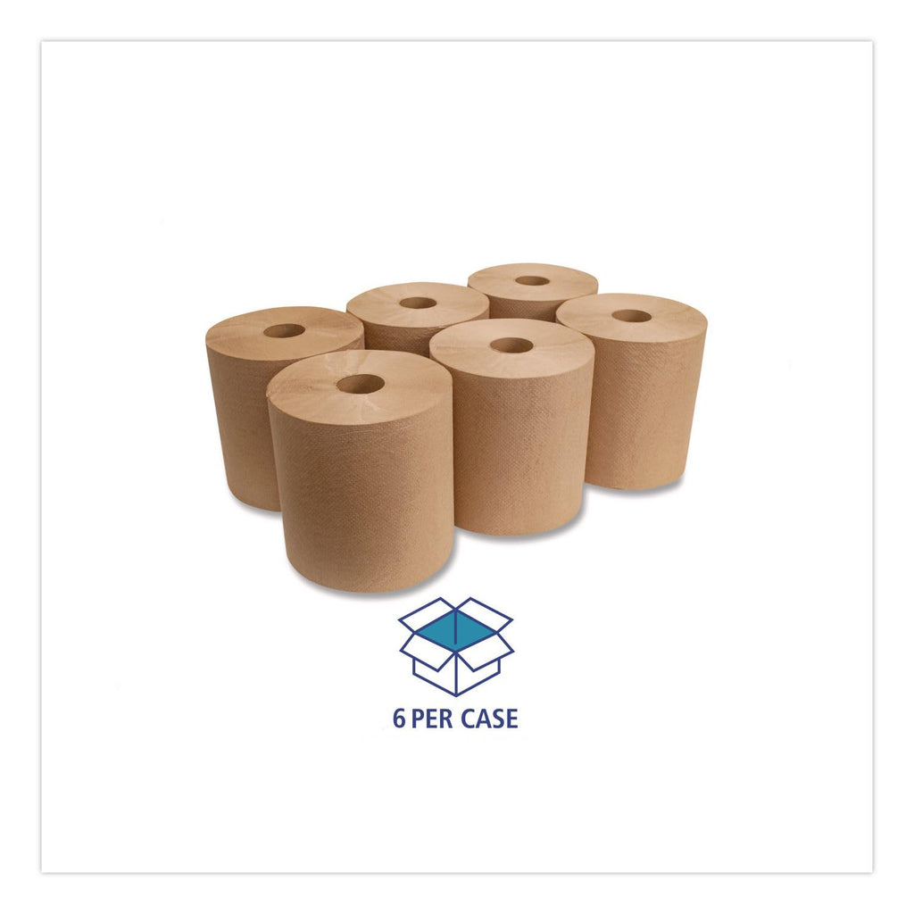 Green Seal Recycled Paper Towel Roll, Natural, 8" x 800 ft, Case of 6 P56282