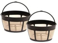 2 Pack Gold Tone Coffee Filter 8-12 Cup W57420