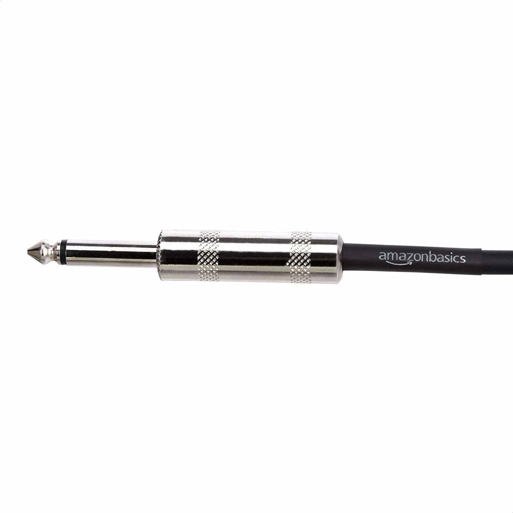 1/4 Inch Straight Instrument Cable, 10 Foot, Black V202