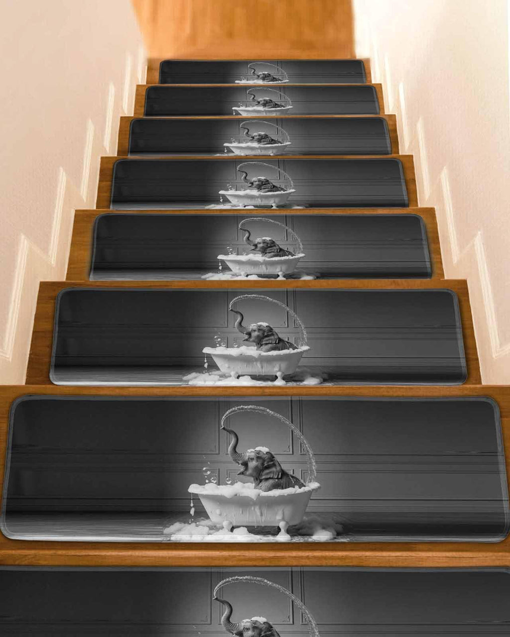 Grey Non Slip Stair Treads 15PCS D46060