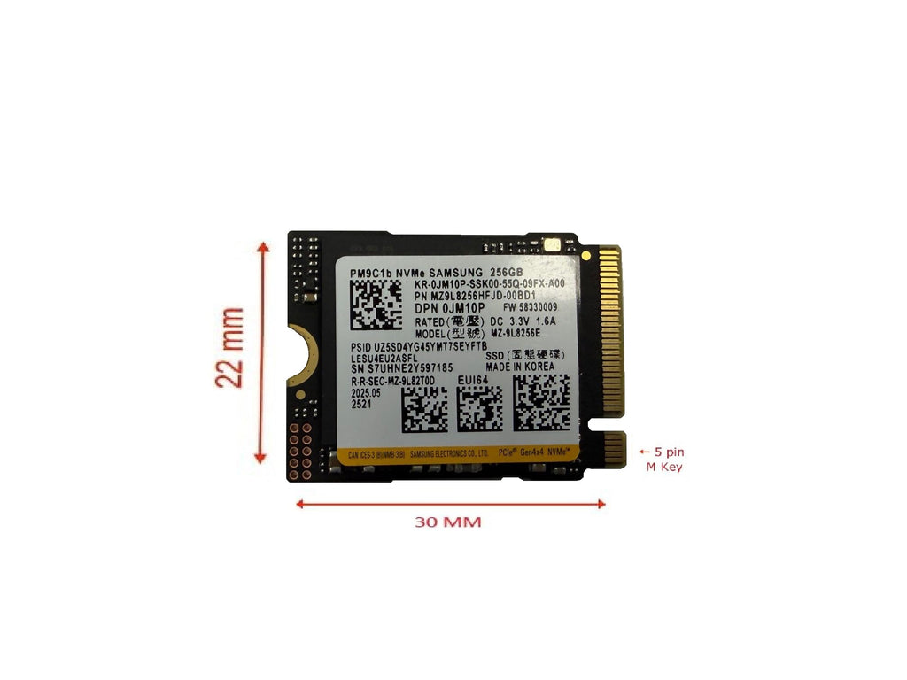 256GB M.2 PCI-e NVME SSD GEN 4X4 Internal Solid State Drive 30mm 2230 Z58164