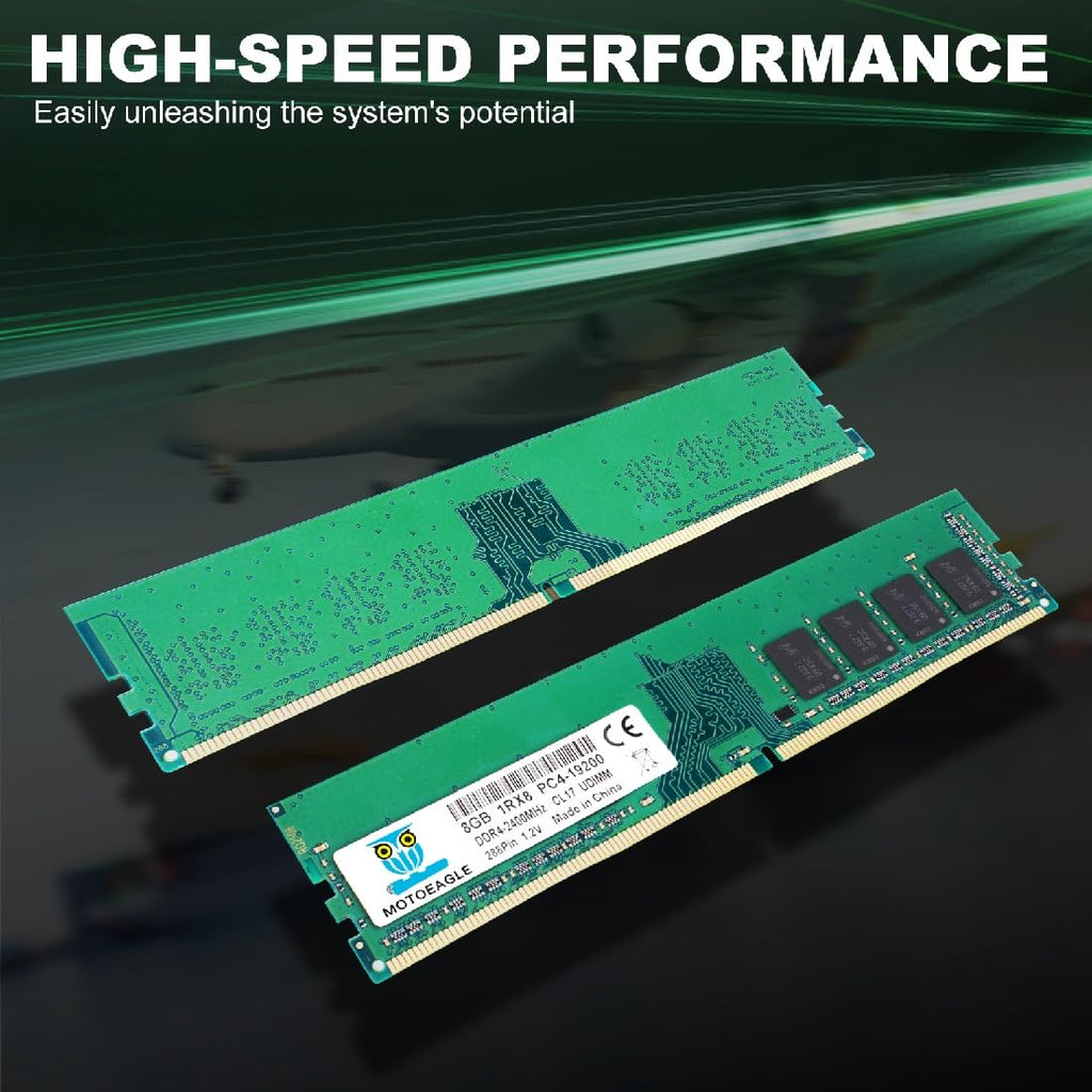 16GB DDR4 RAM 2x8GB 2400 MHz Non-ECC Desktop Memory KIT A7655