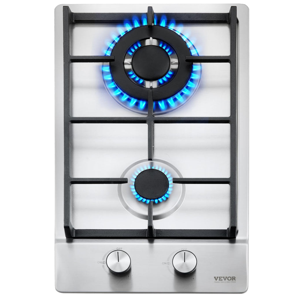 12 inch 2 Burners Stainless Steel Gas Cooktop V64258