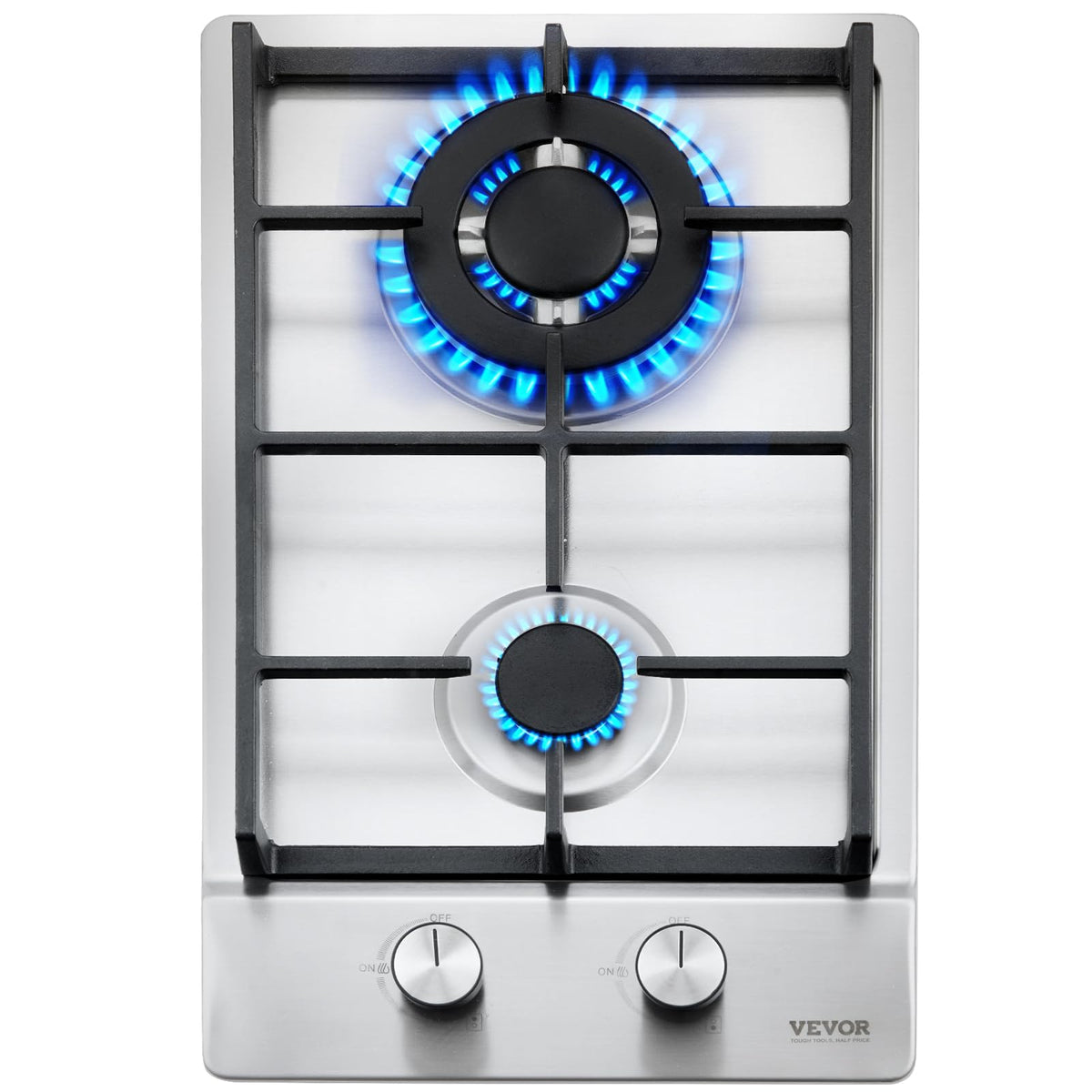 12 inch 2 Burners Stainless Steel Gas Cooktop V64258