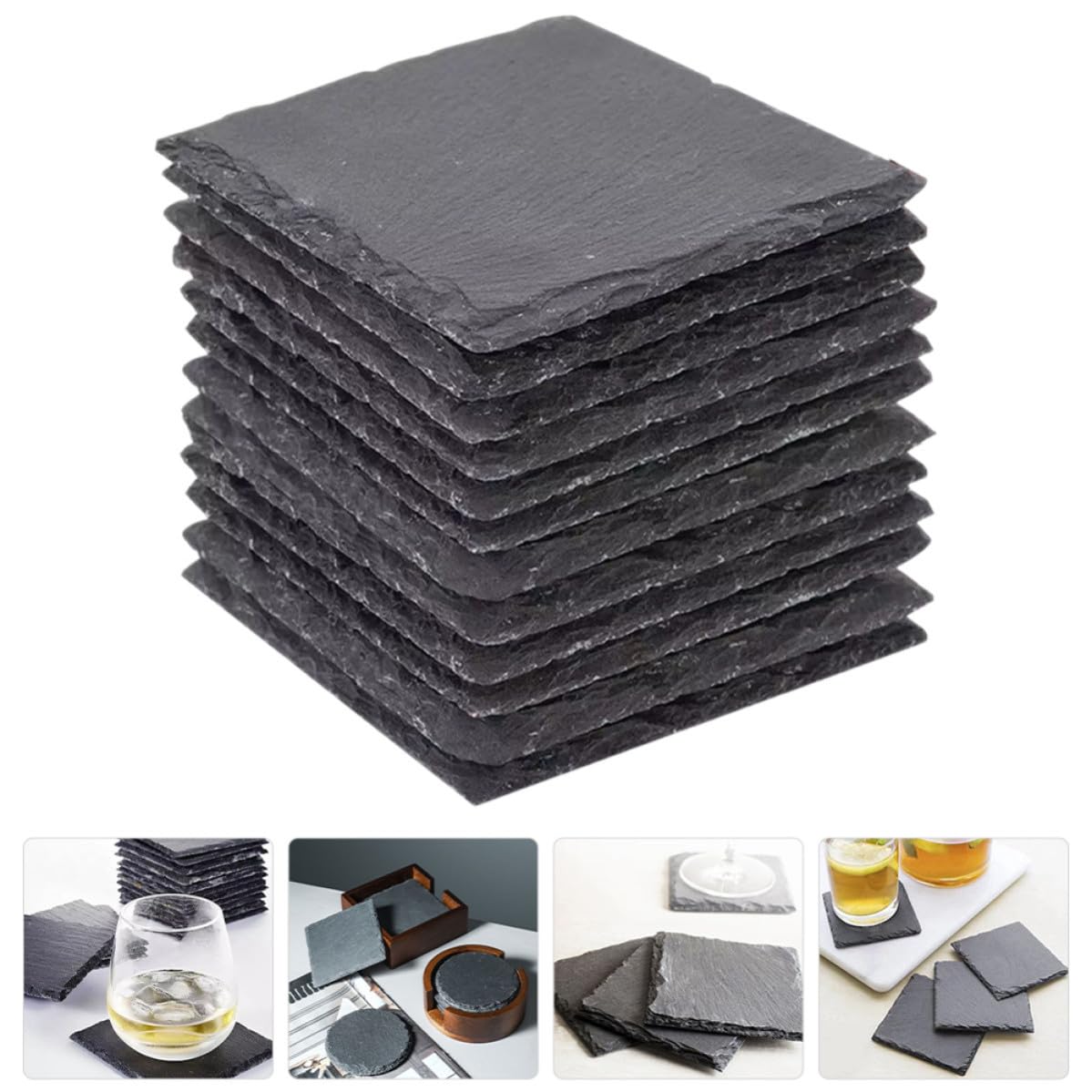 Natural Stone Table Coasters Y904093