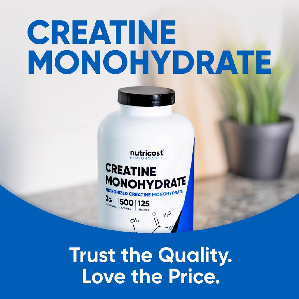Micronized Creatine Monohydrate 3,000mg 500 Capsules Y182431