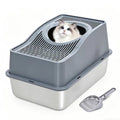 Stainless Steel Top Entry Cat Litter Box P5138