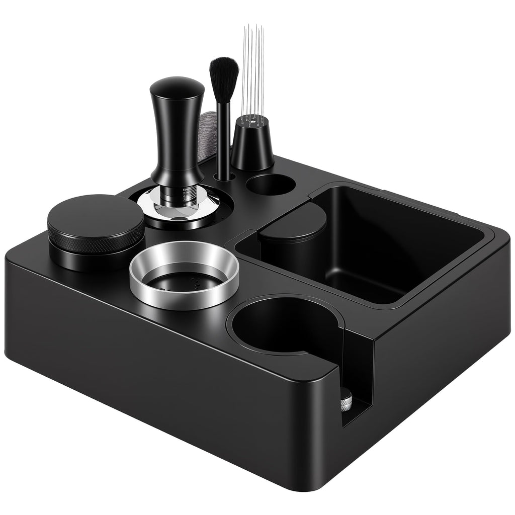 51mm Espresso Accessories Kit, Tamping Station, Knock Box, Tamper Q398