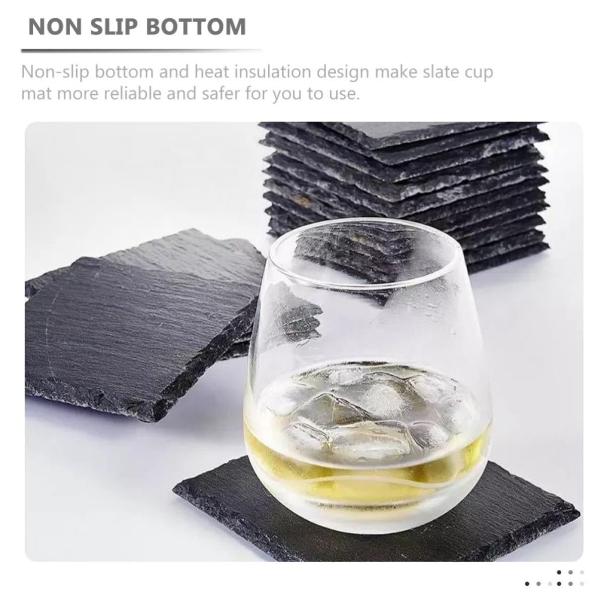 Natural Stone Table Coasters Y904093