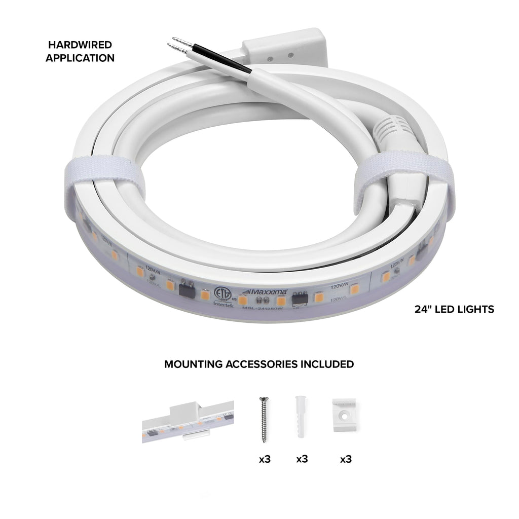 24 in. Hardwired LED Under Cabinet Strip Light C9570