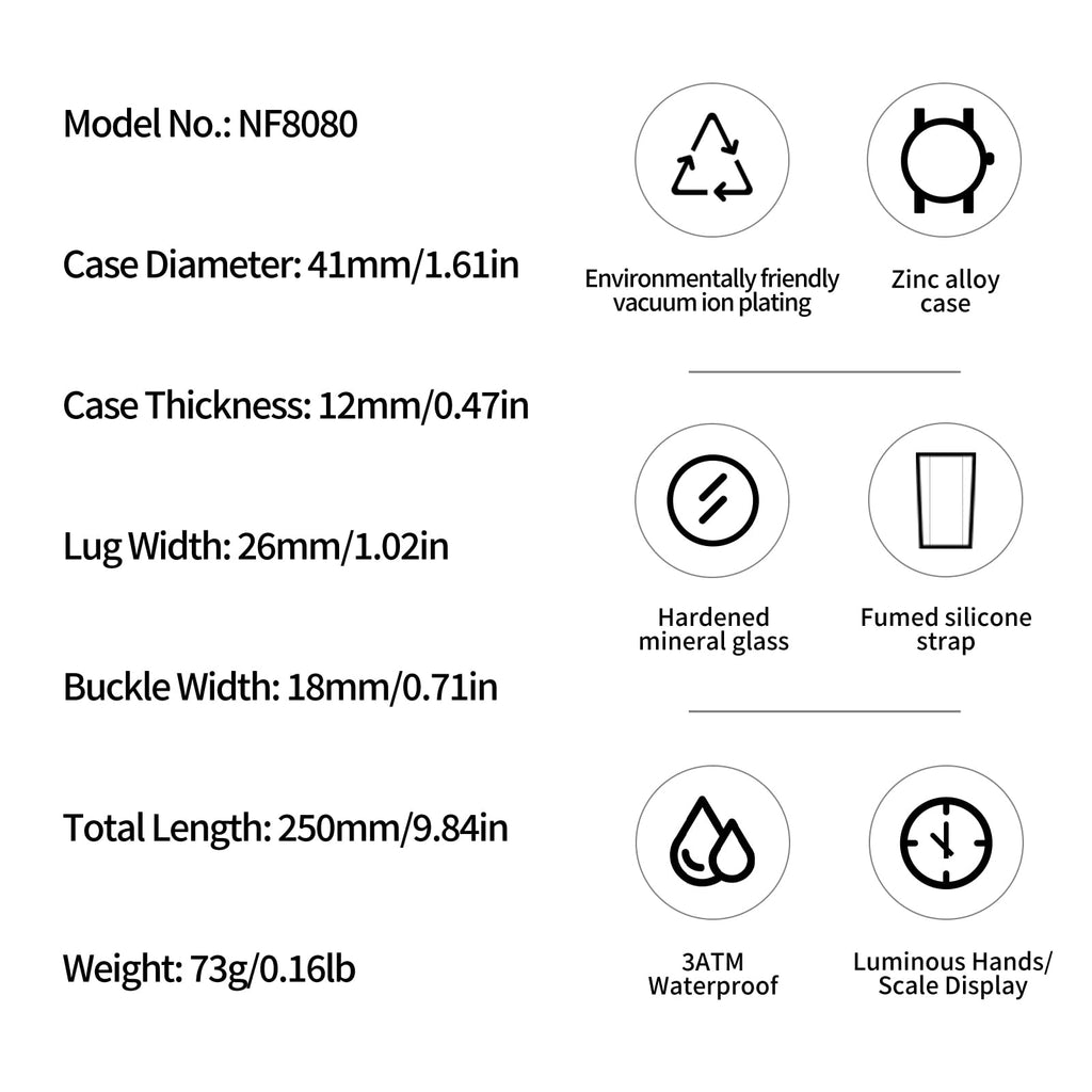 Multifunctional Chronograph Analog Quartz Waterproof Watch Y4887
