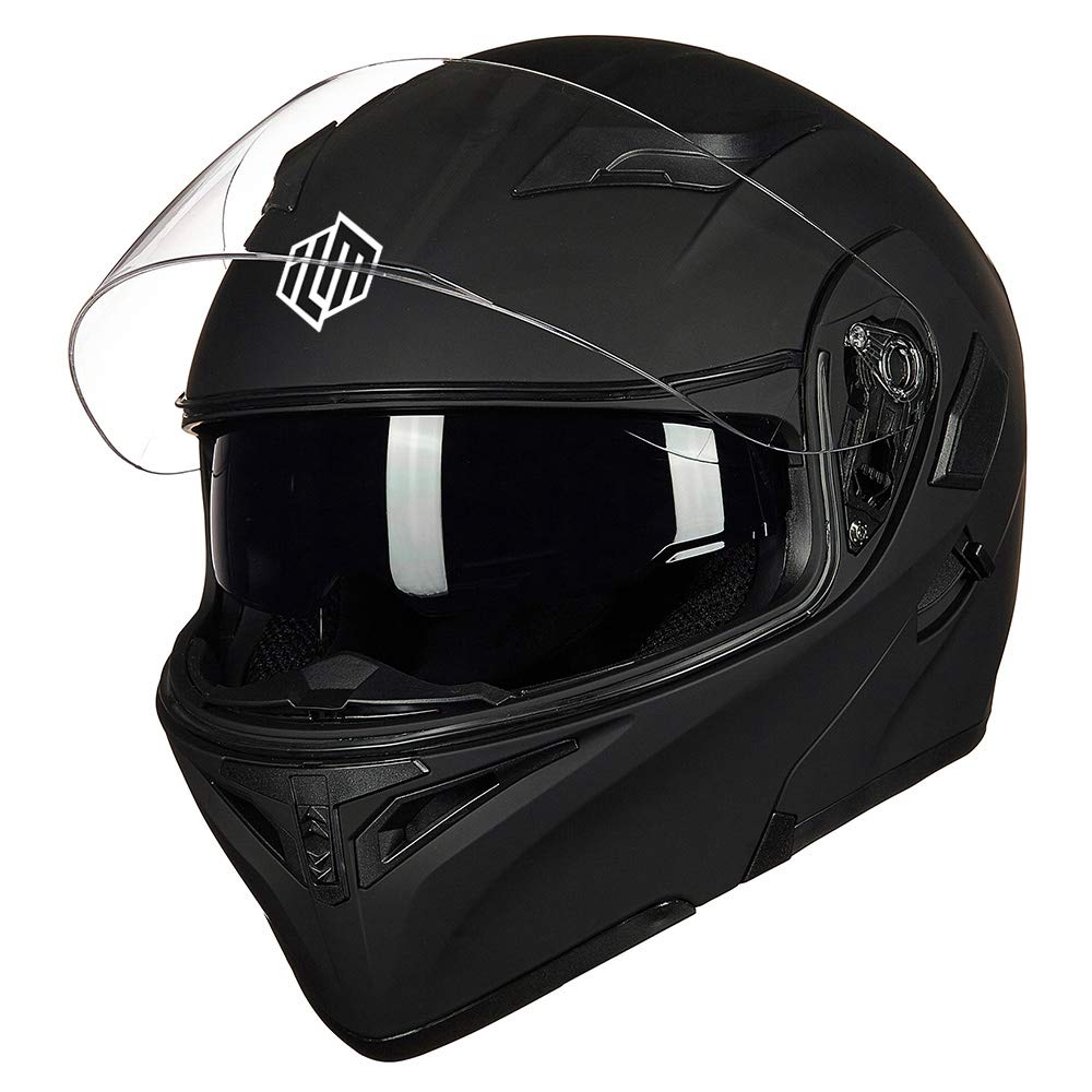 Motorcycle Dual Visor Flip up Modular Full Face Helmet DOT Z788