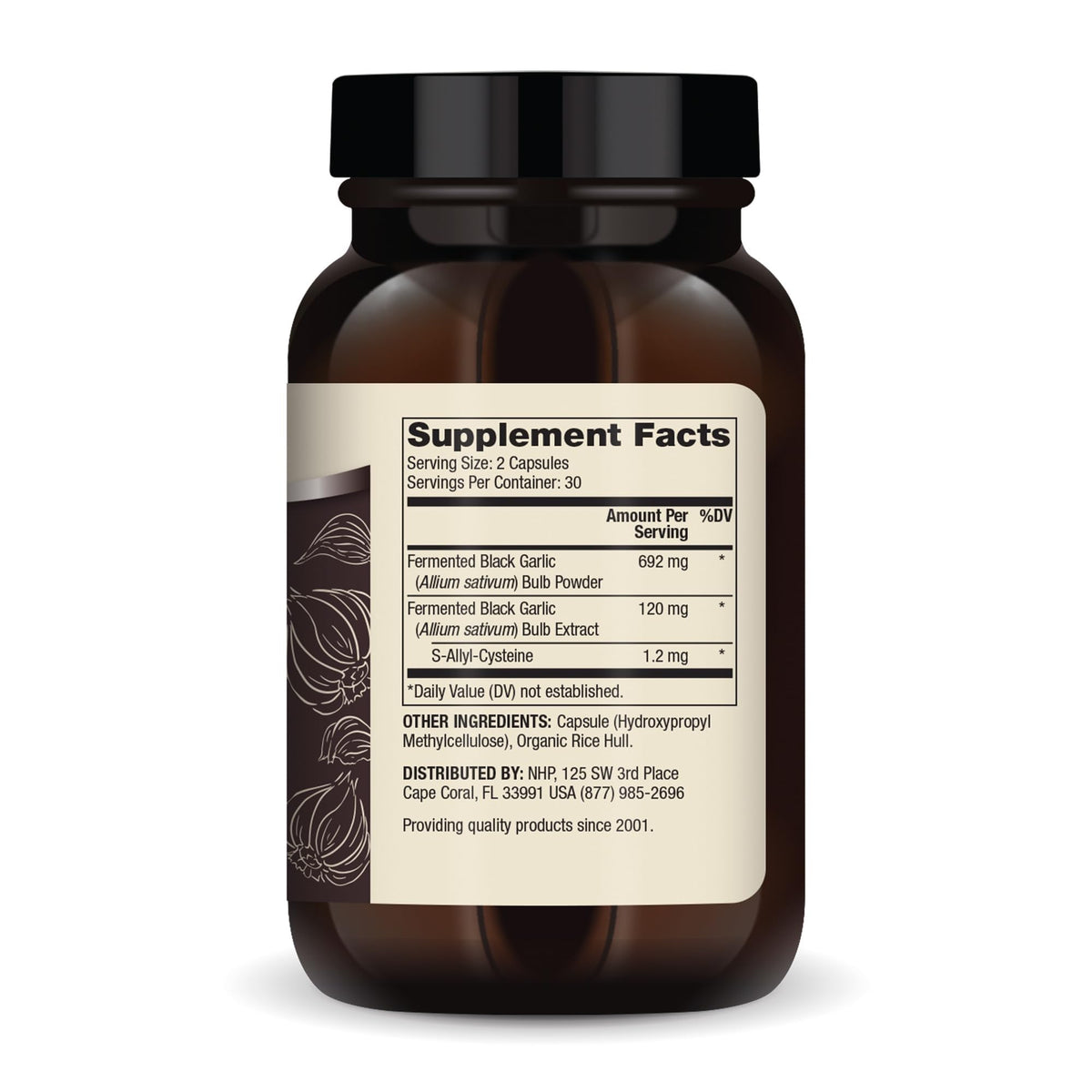 Fermented Black Garlic 60 Capsules M50270