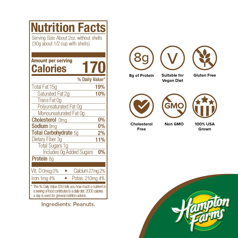 Jumbo Raw Natural In-Shell Peanuts 24 oz Bag D75621