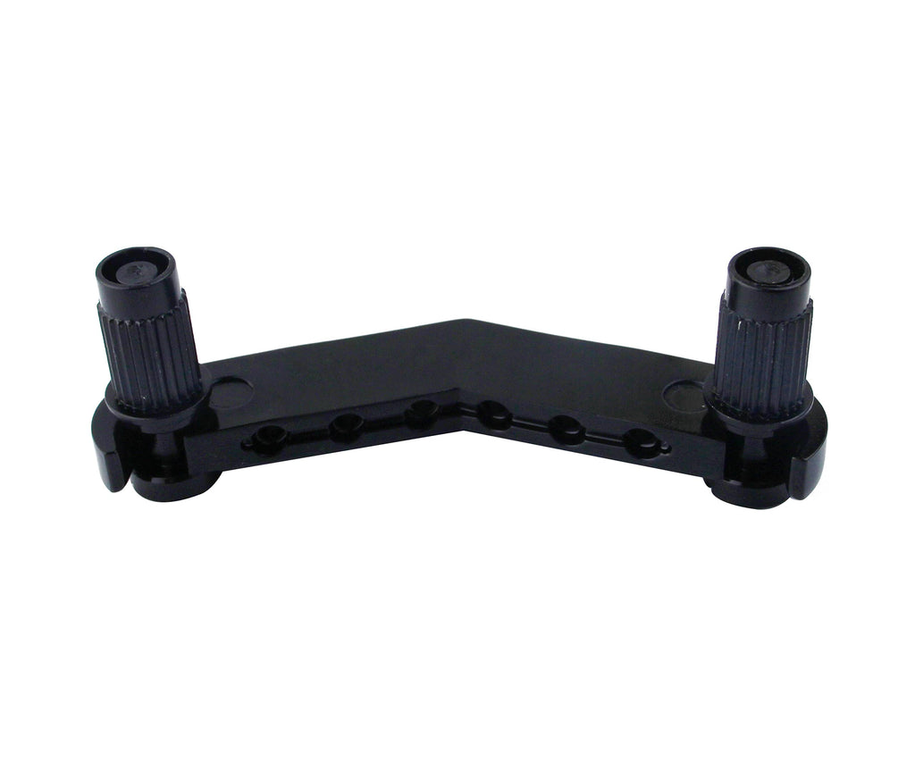 Black Guitar Stop Bar Tailpiece with Anchors and Studs P975