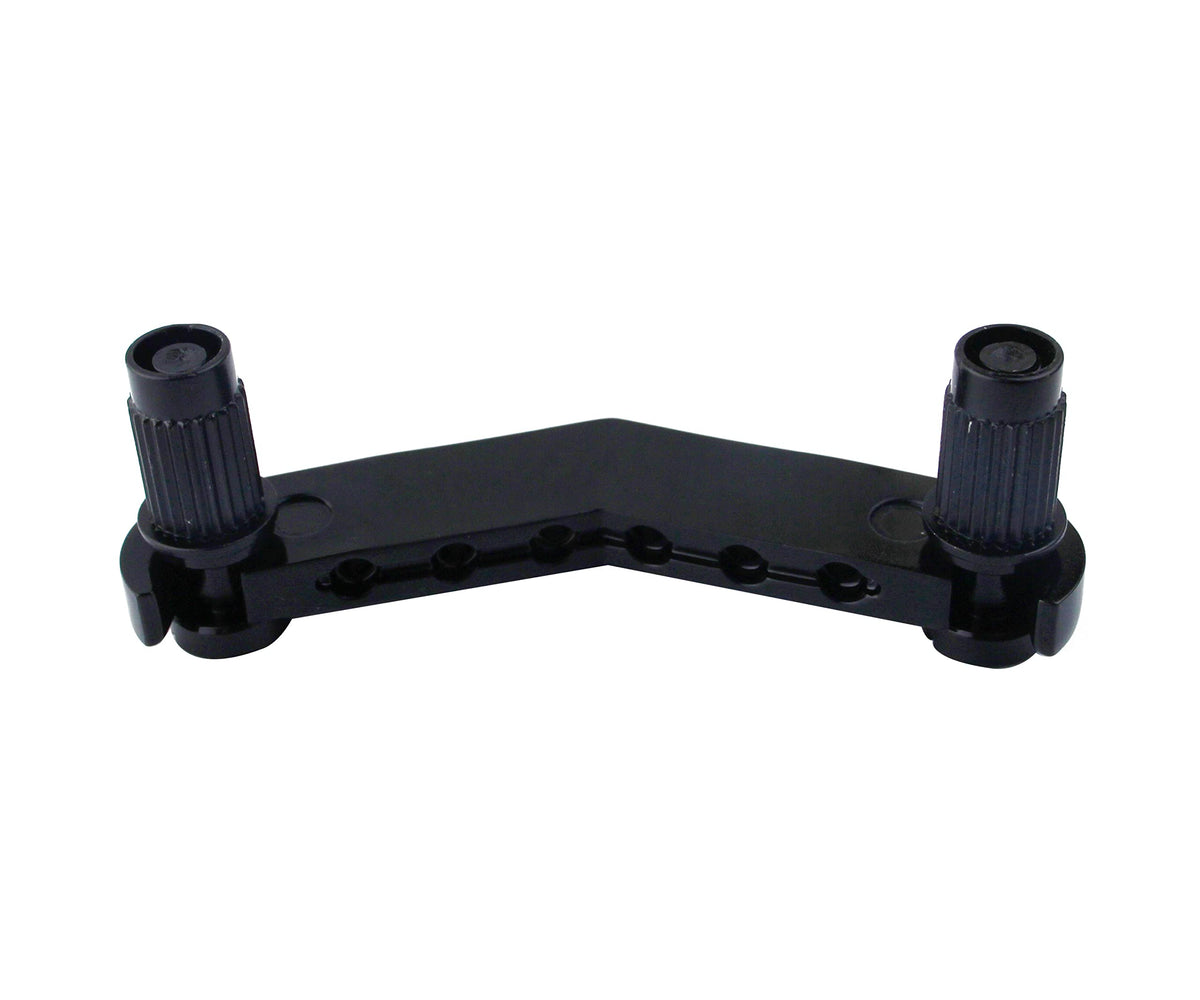 Black Guitar Stop Bar Tailpiece with Anchors and Studs P975
