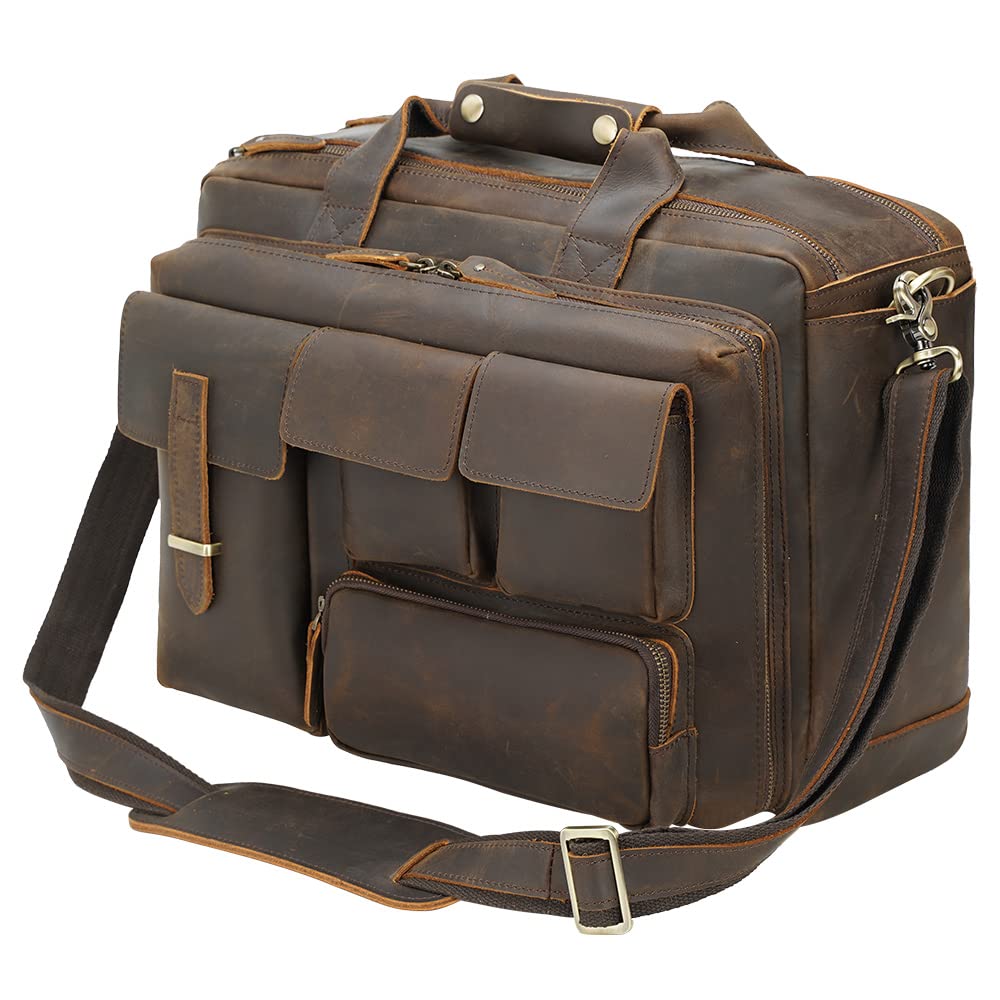 Leather 17.3" Laptop Briefcase U467080