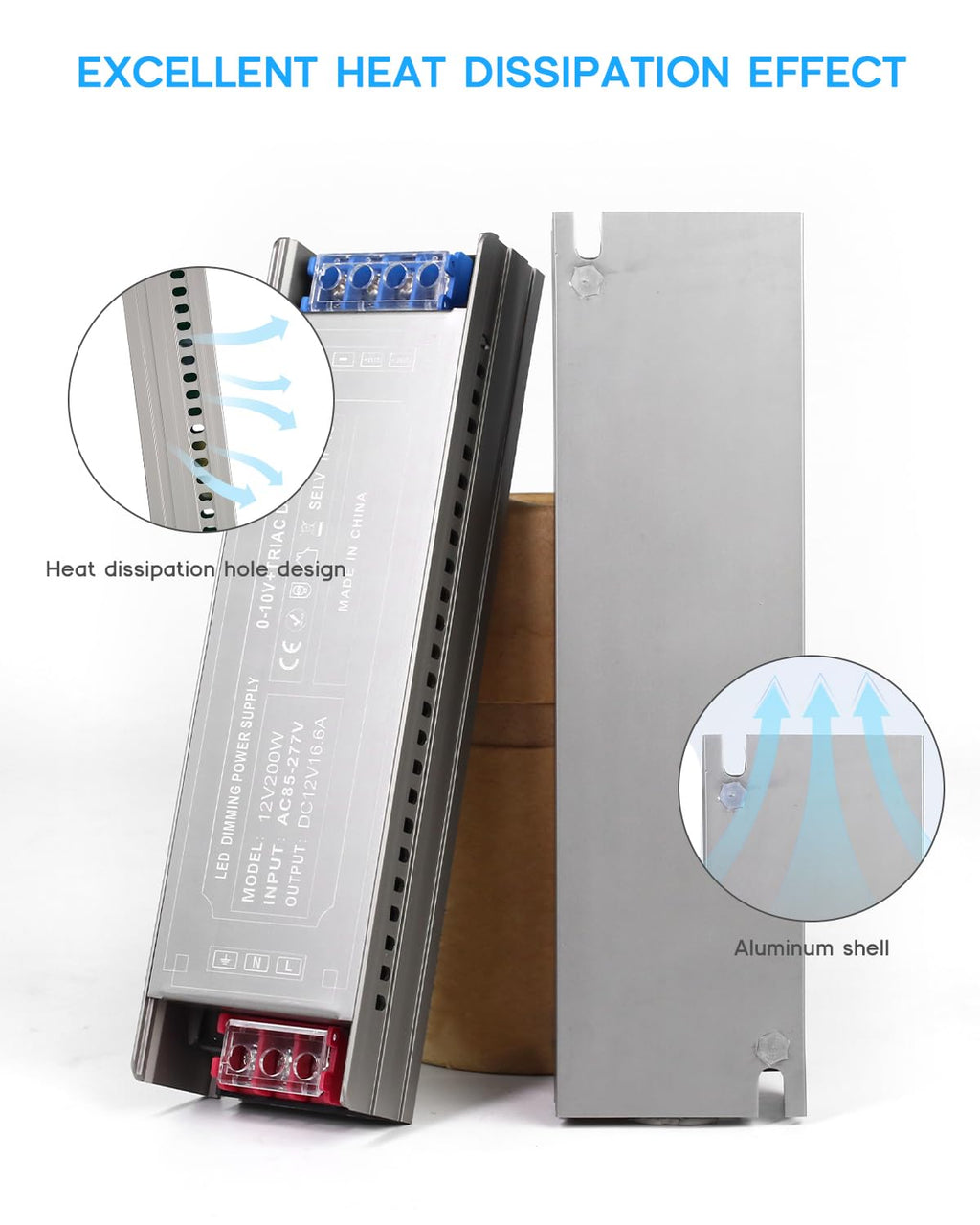 200 Watts Dimmable LED Driver 85V-277V AC to 24V DC Converter H91667