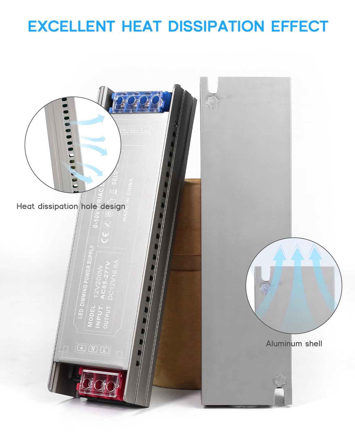 200 Watts Dimmable LED Driver 85V-277V AC to 24V DC Converter H91667