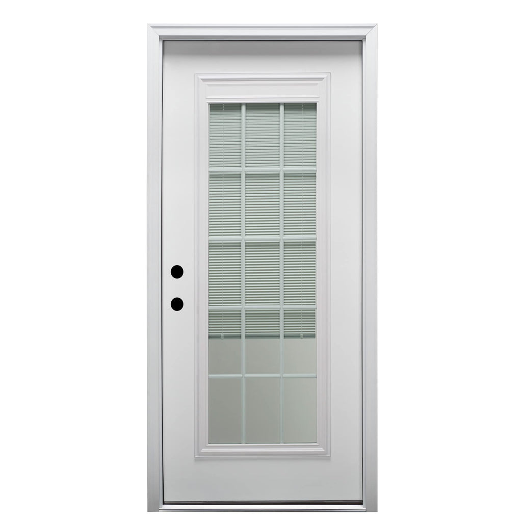 Primed Fiberglass Prehung Front Door 36" x 80" Z11326