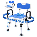 Swivel Shower Chair with Pivoting Arms, Adjustable Height U306855