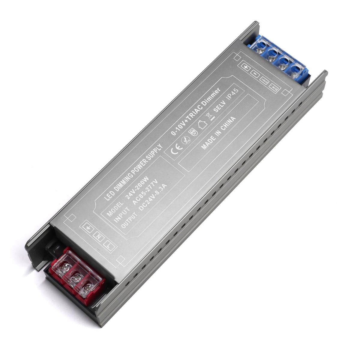 200 Watts Dimmable LED Driver 85V-277V AC to 24V DC Converter H91667