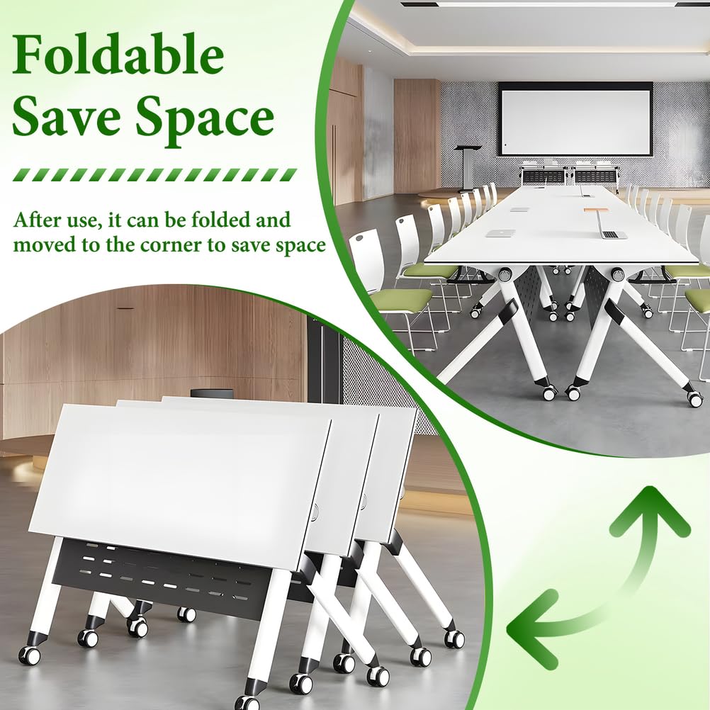 Folding Conference Table 63x24x30 Inch S792577