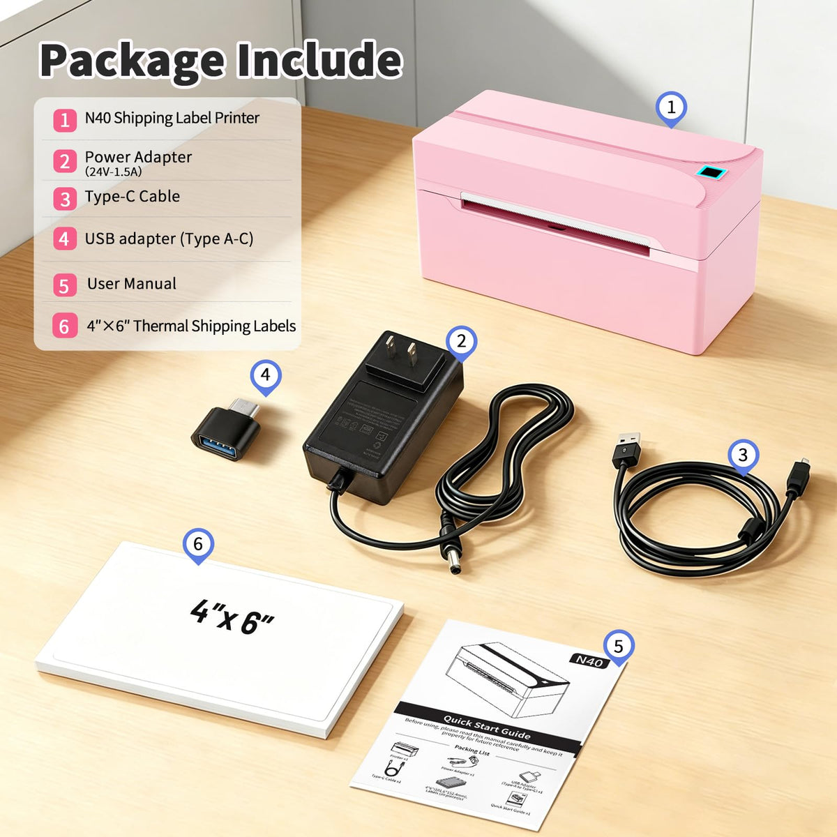 Bluetooth Thermal Label Printer C97481