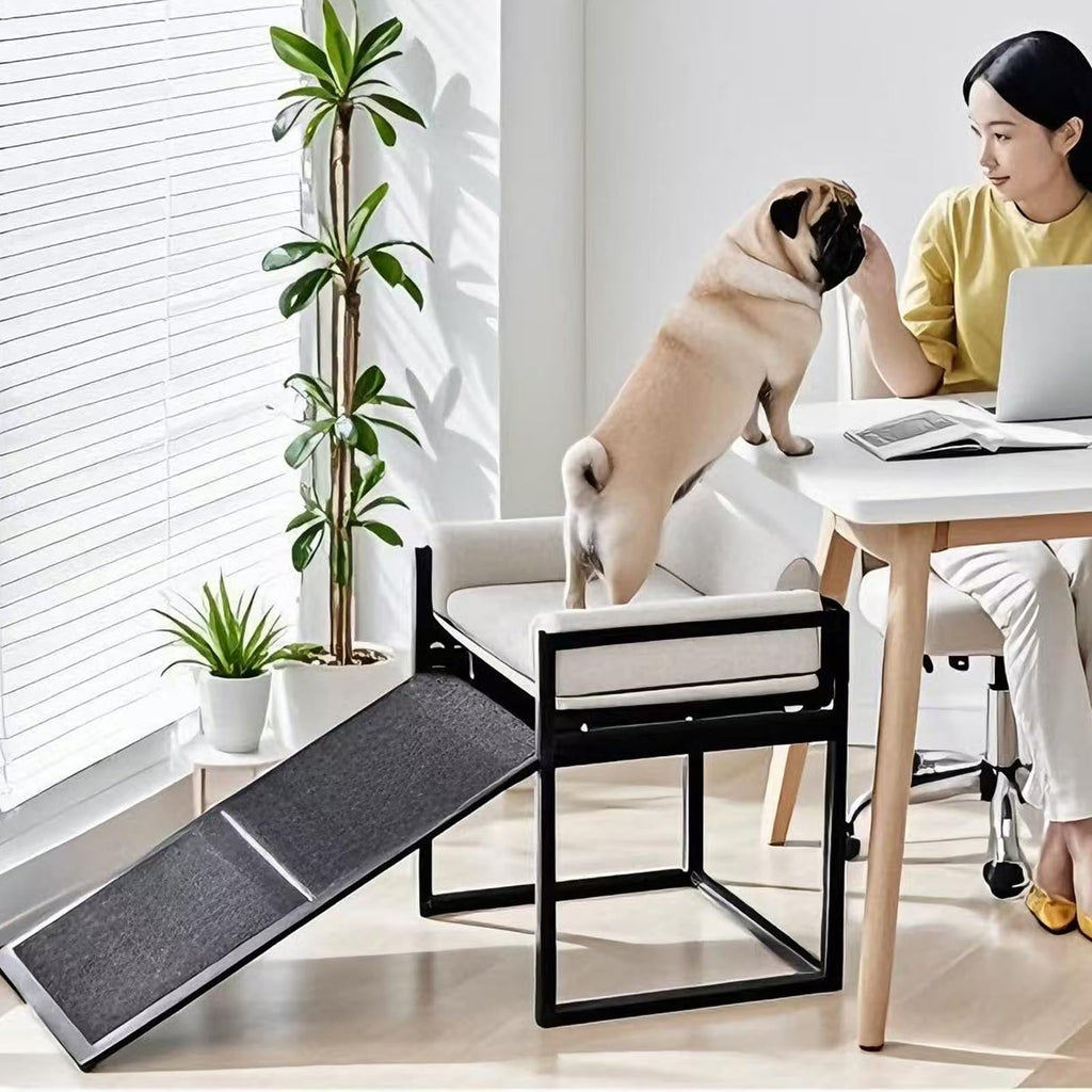 Extra Wide Non Slip Dog Stairs with Wheels M517