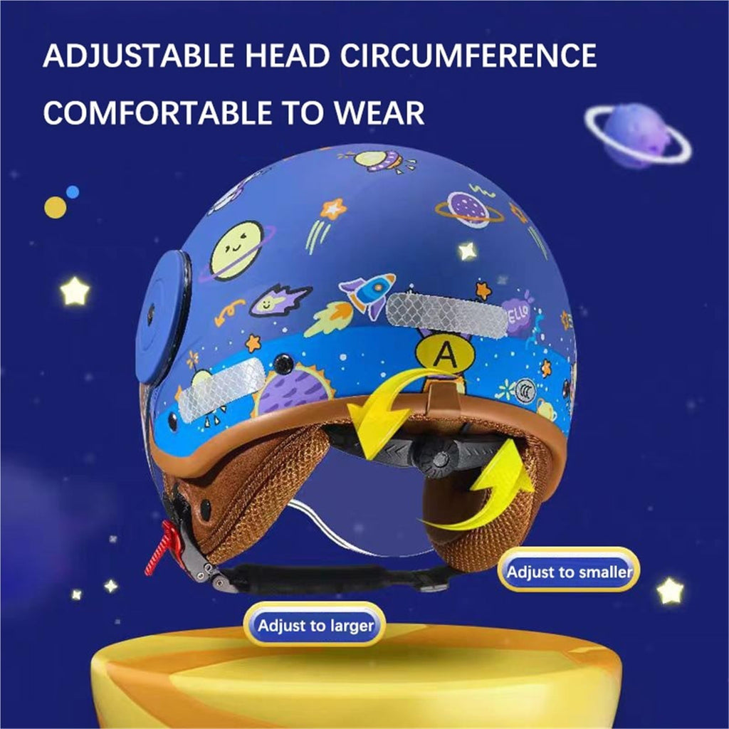 DOT Approved Kids 3/4 Motorcycle Half Helmet P551