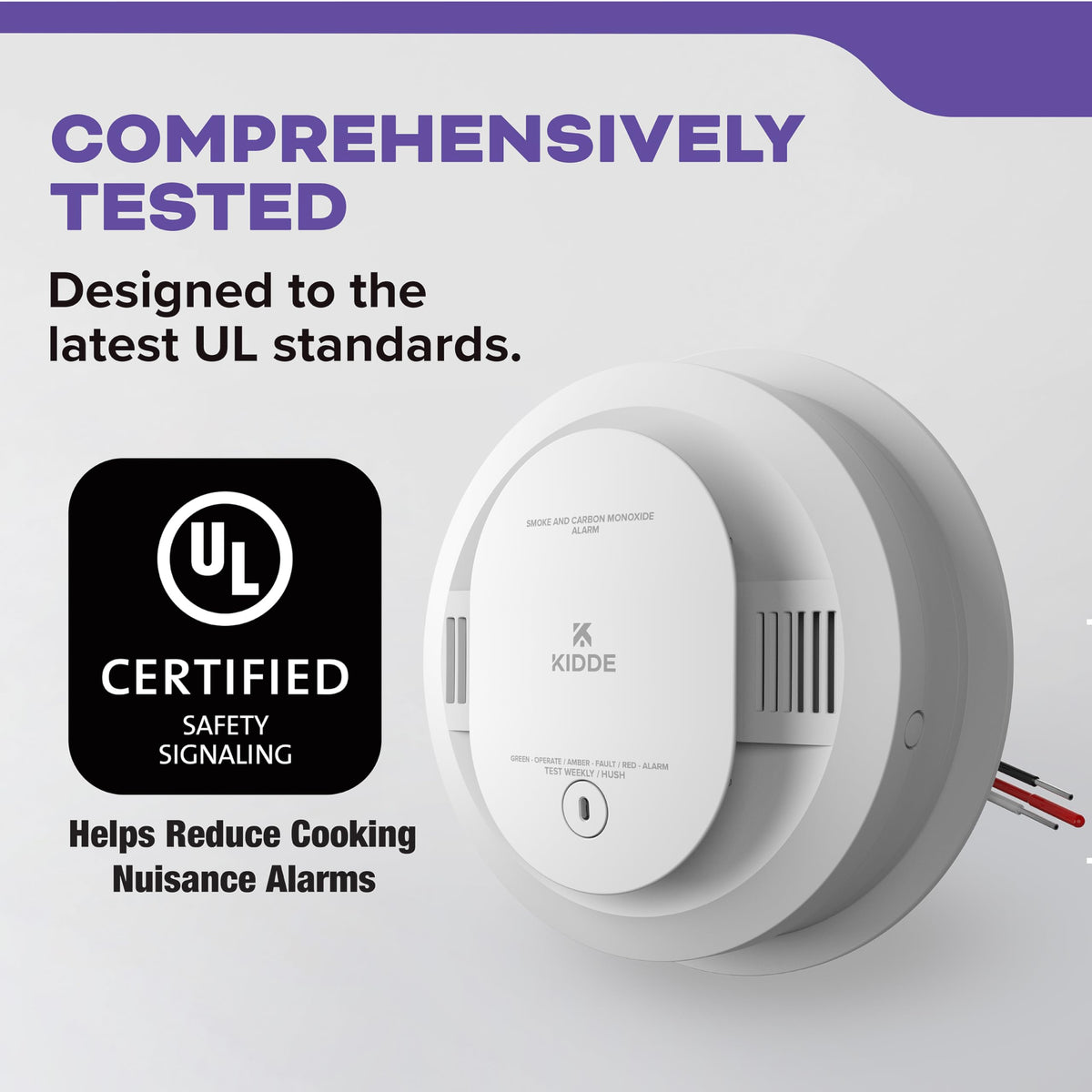 Hardwired Smoke & Carbon Monoxide Detector, 2 Pack V60231