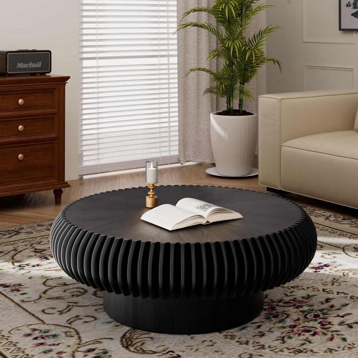 Black Round Coffee Table F88749