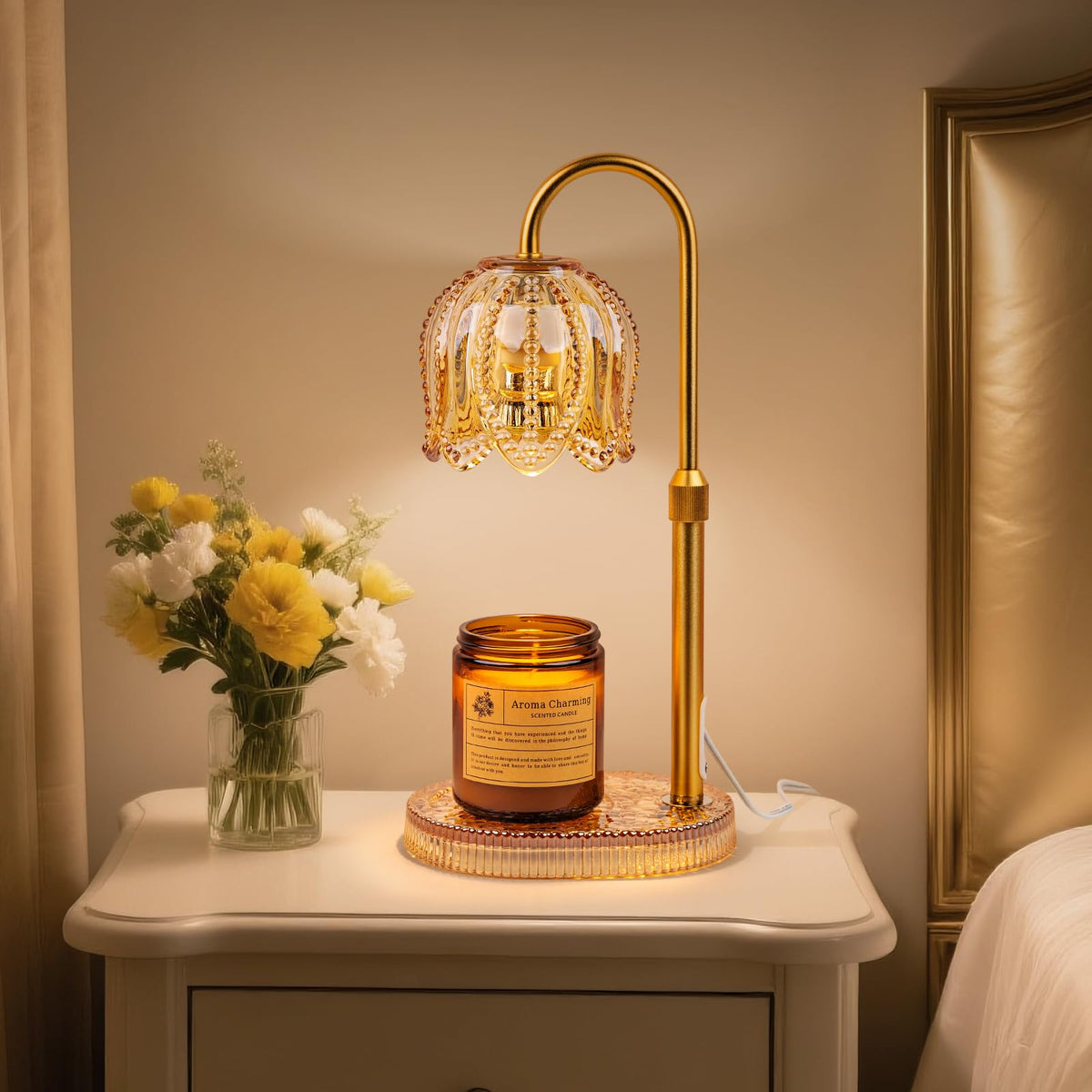 Candle Warmer Lamp with Timer & Dimmable Light X71619