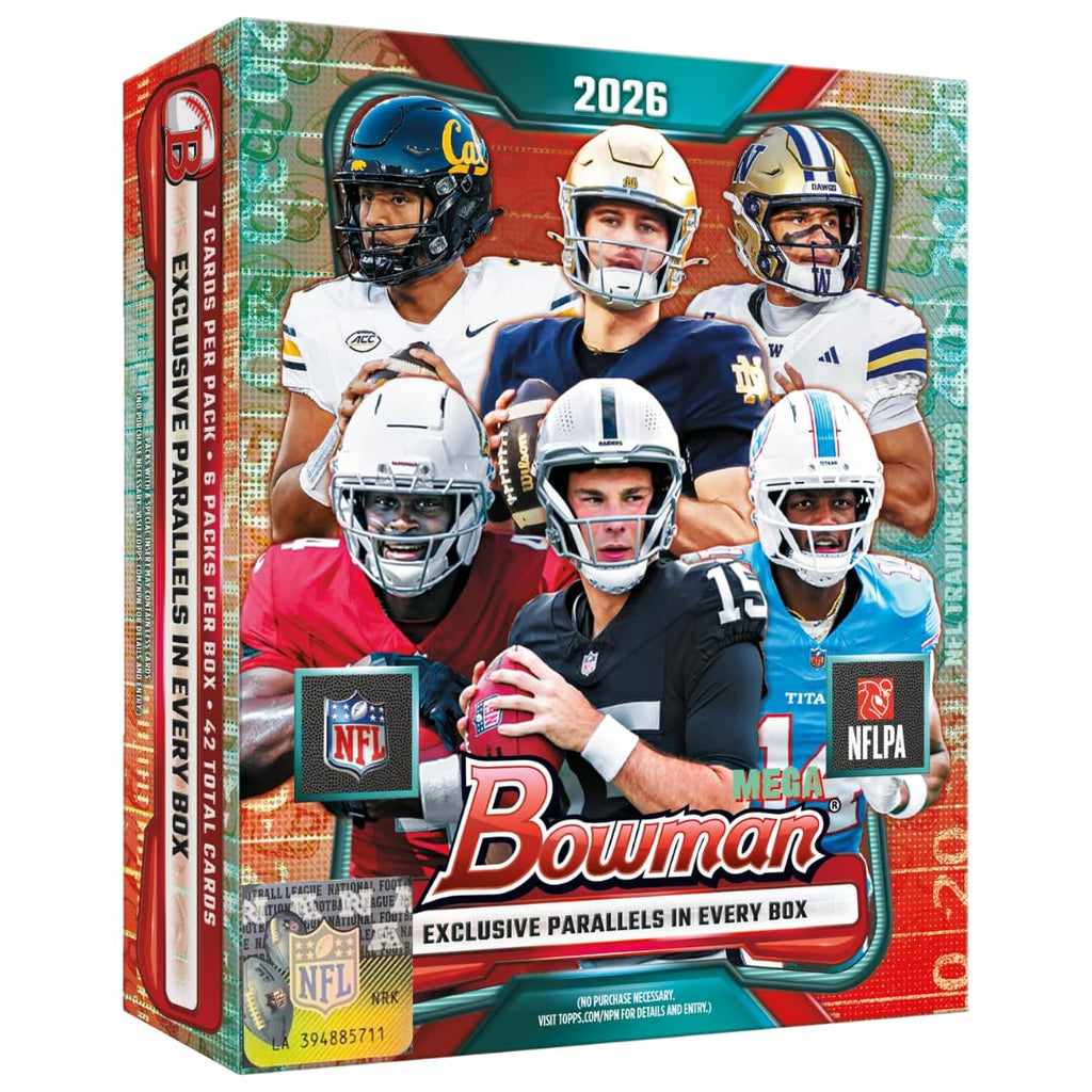 2026 Bowman Football Mega Box Factory Sealed Y2098