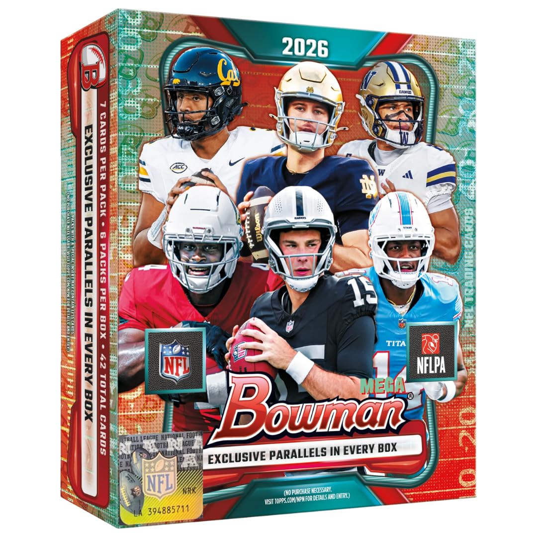 2026 Bowman Football Mega Box Factory Sealed Y2098