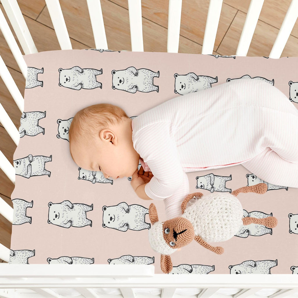Soft Breathable Microfiber Crib Sheet, Standard Size 28in x 52in L234