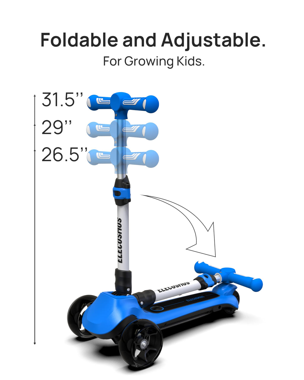 Kids Electric Scooter with LED Wheels Q313009