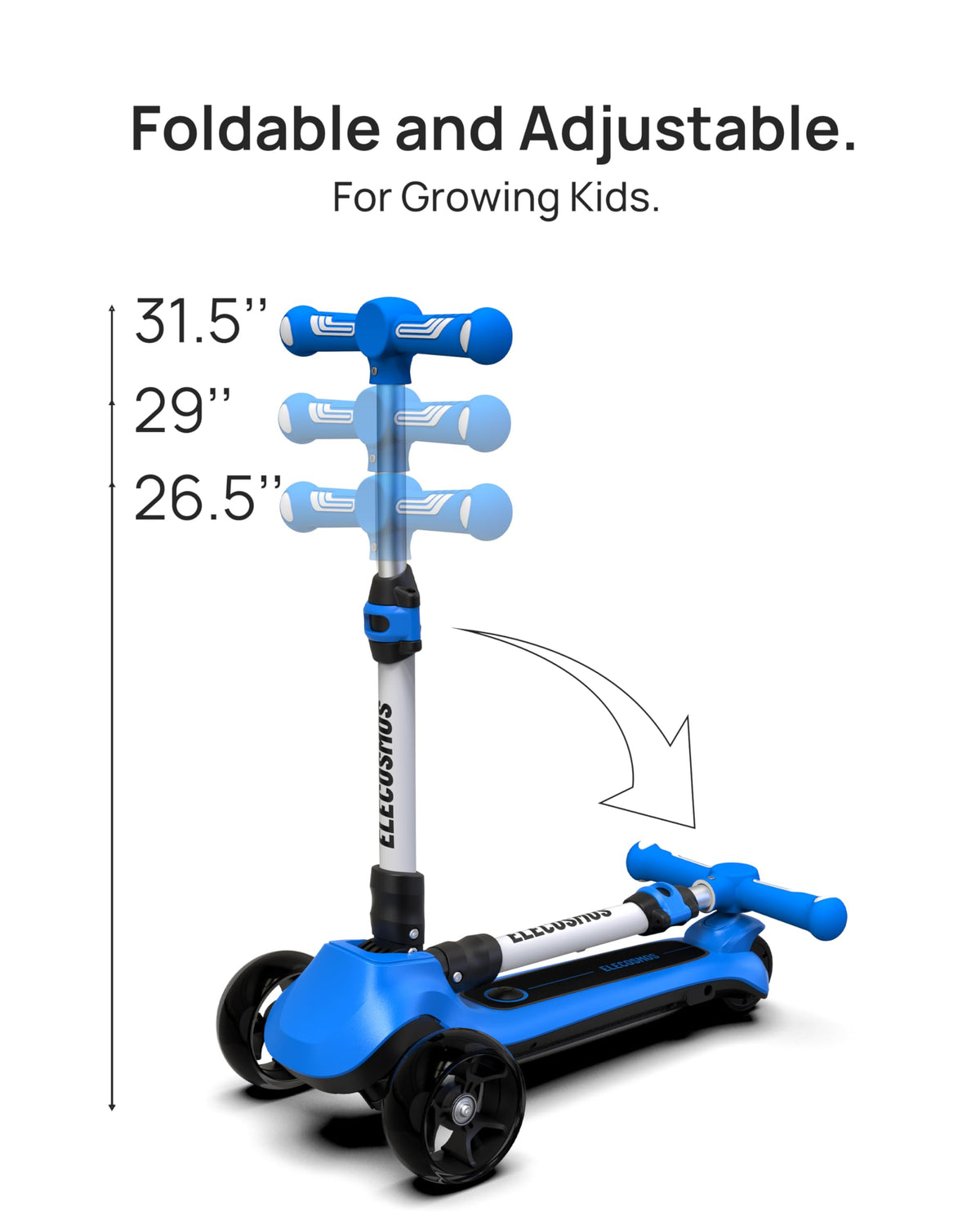Kids Electric Scooter with LED Wheels Q313009