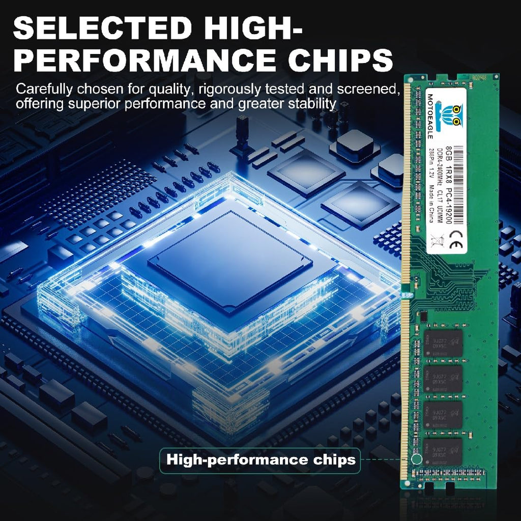 16GB DDR4 RAM 2x8GB 2400 MHz Non-ECC Desktop Memory KIT A7655