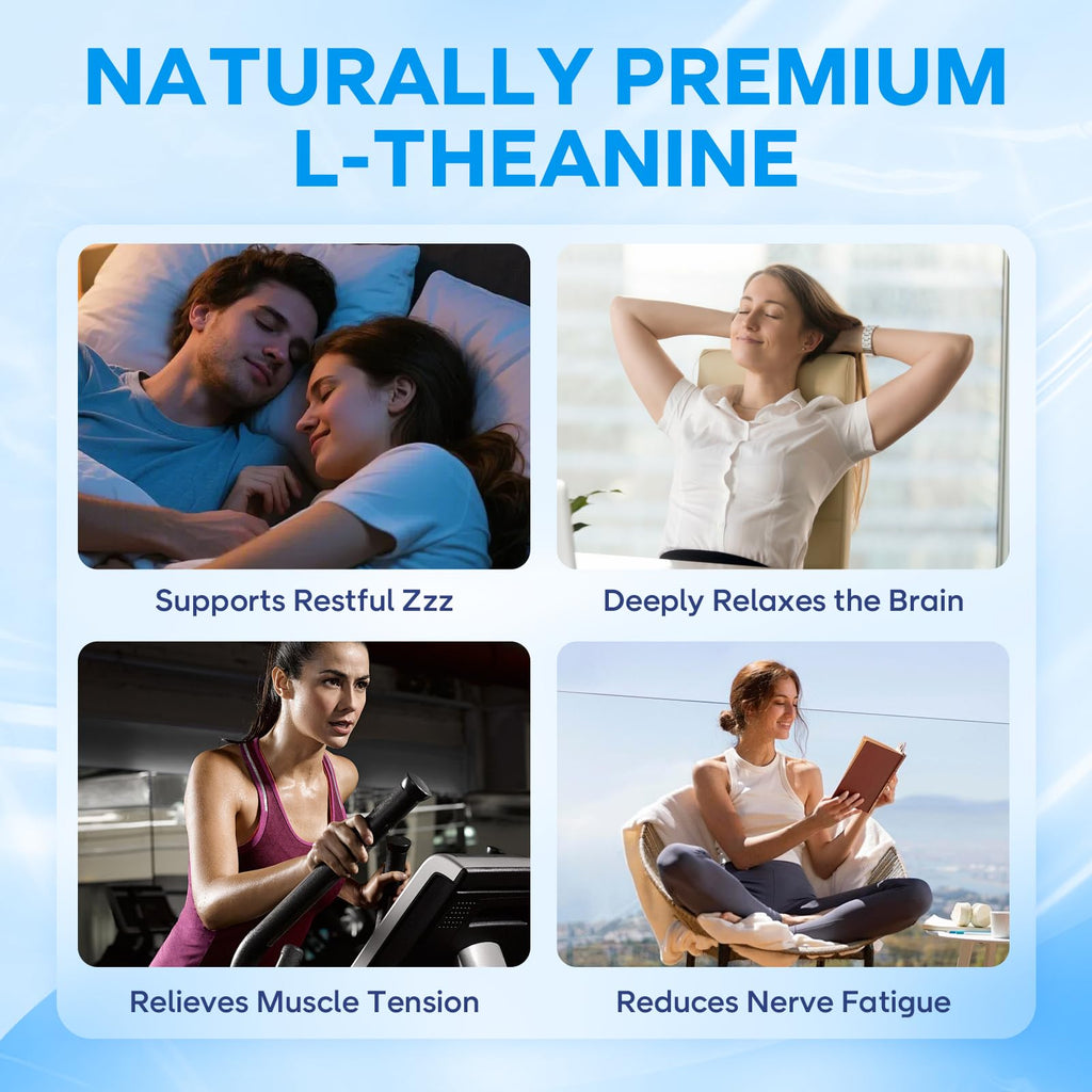 L-Theanine Gummies with Ashwagandha, GABA, 5-HTP, Magnesium Glycinate, Raspberry, 60 Count S5995