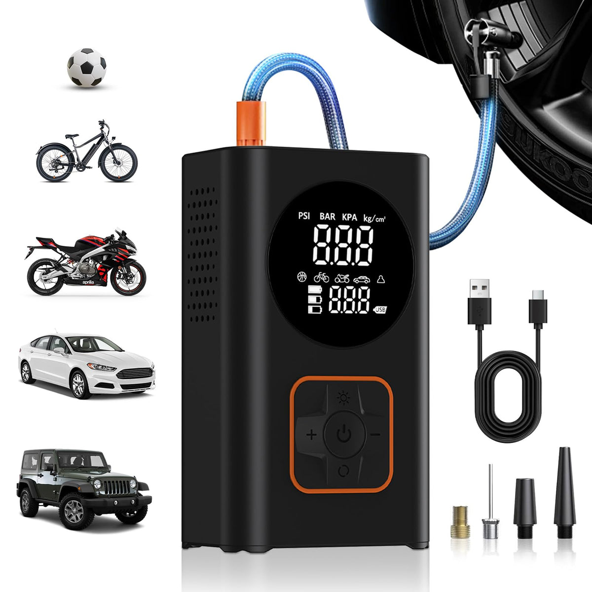 150 PSI Portable Air Compressor with Digital Pressure Gauge N993189