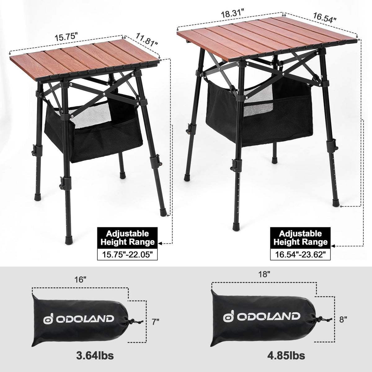 Portable Folding Camping Table Adjustable Height Z793