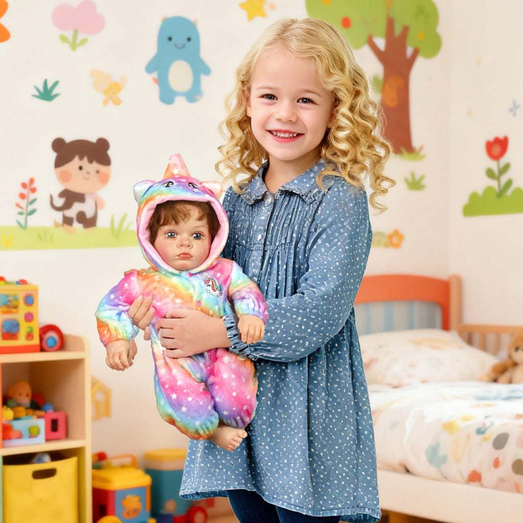 Baby Doll Clothes Outfit Set with Bassinet L36336